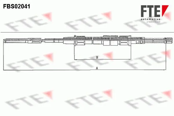 Handler.Part Cable, parking brake FTE Automotive FBS02041 1