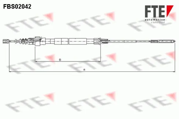 Handler.Part Cable, parking brake FTE Automotive FBS02042 1