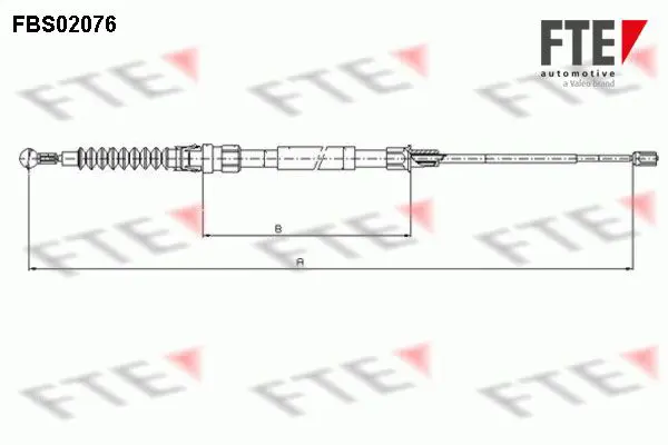 Handler.Part Cable, parking brake FTE Automotive FBS02076 1