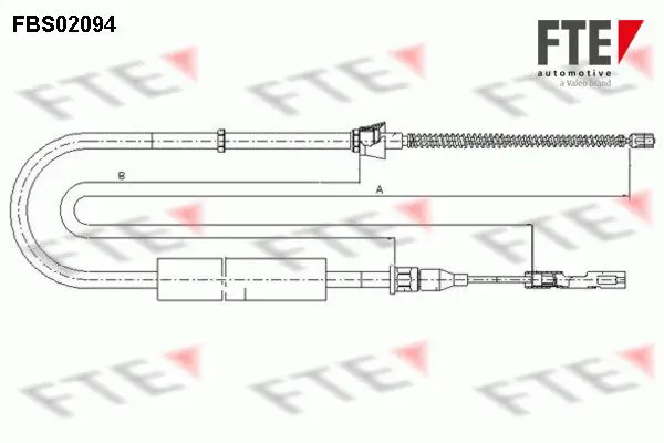 Handler.Part Cable, parking brake FTE Automotive FBS02094 1