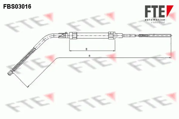 Handler.Part Cable, parking brake FTE Automotive FBS03016 1