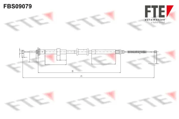 Handler.Part Cable, parking brake FTE Automotive FBS09079 1