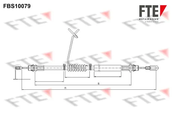 Handler.Part Cable, parking brake FTE Automotive FBS10079 1