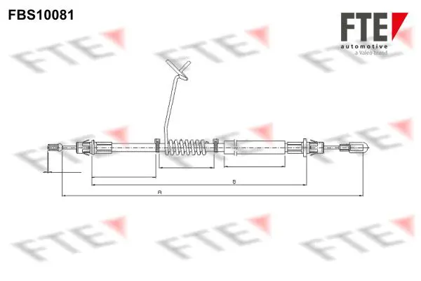 Handler.Part Cable, parking brake FTE Automotive FBS10081 1