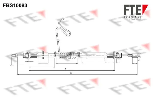 Handler.Part Cable, parking brake FTE Automotive FBS10083 1