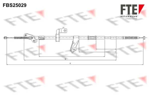 Handler.Part Cable, parking brake FTE Automotive FBS25029 1