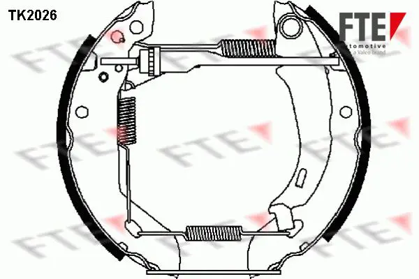 Handler.Part Brake shoe set FTE Automotive TK2026 1