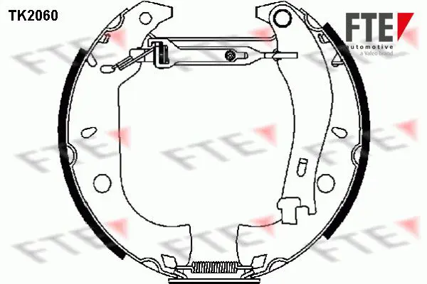 Handler.Part Brake shoe set FTE Automotive TK2060 1