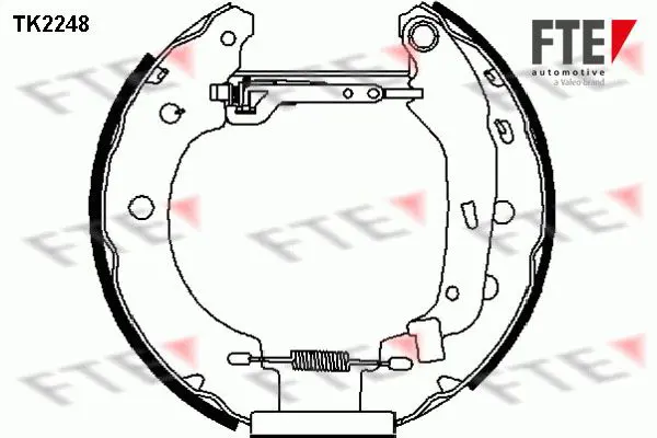 Handler.Part Brake shoe set FTE Automotive TK2248 1