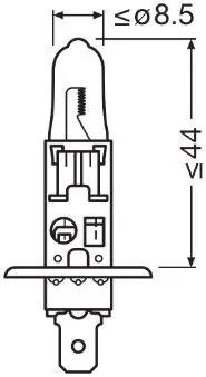 Handler.Part Bulb, cornering light Osram 64150ULT 3