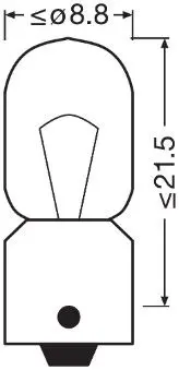 Handler.Part Bulb, licence plate light Osram 3893 2