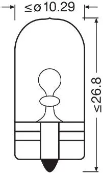 Handler.Part Bulb, position-/outline lamp Osram 2825ULT 3