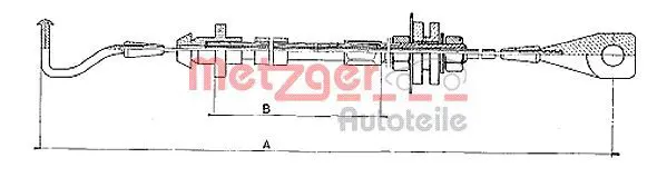 Handler.Part Accelerator cable METZGER 10090 1