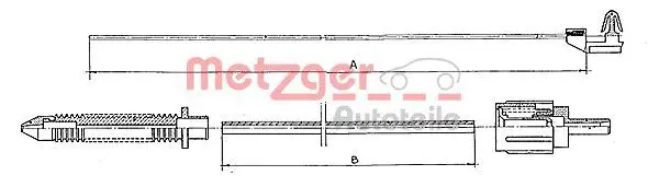 Handler.Part Accelerator cable METZGER 100381 1