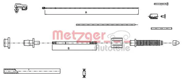 Handler.Part Accelerator cable METZGER 100382 1