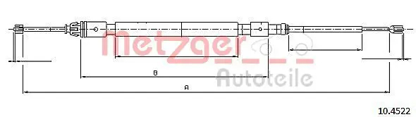 Handler.Part Brake pad set, disc brake METZGER 104522 1