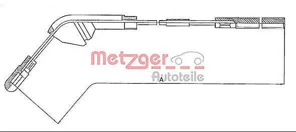 Handler.Part Cable, parking brake METZGER 115941 1