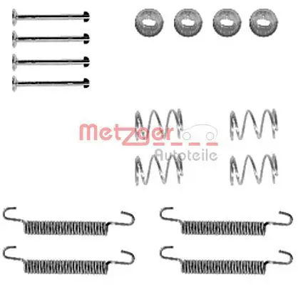 Handler.Part Accessory kit, parking brake shoes METZGER 1050791 1