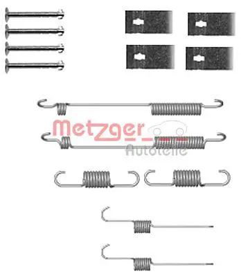 Handler.Part Accessory kit, brake shoes METZGER 1050846 1