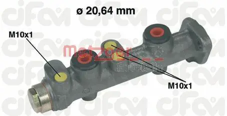 Handler.Part Brake master cylinder METZGER 202066 1