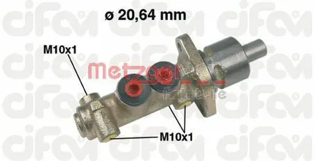 Handler.Part Brake master cylinder METZGER 202149 1