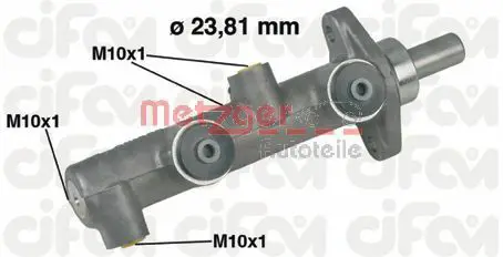 Handler.Part Brake master cylinder METZGER 202159 1