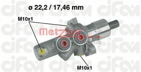 Handler.Part Brake master cylinder METZGER 202175 1