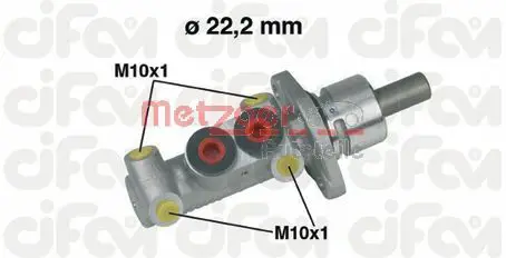 Handler.Part Brake master cylinder METZGER 202302 1