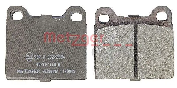 Handler.Part Brake pad set, disc brake METZGER 1170003 3