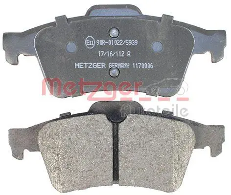 Handler.Part Brake pad set, disc brake METZGER 1170006 3