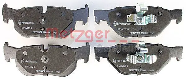 Handler.Part Brake pad set, disc brake METZGER 1170031 2