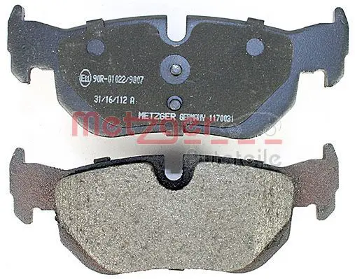 Handler.Part Brake pad set, disc brake METZGER 1170031 4