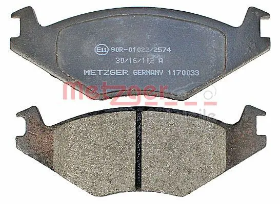 Handler.Part Brake pad set, disc brake METZGER 1170033 4