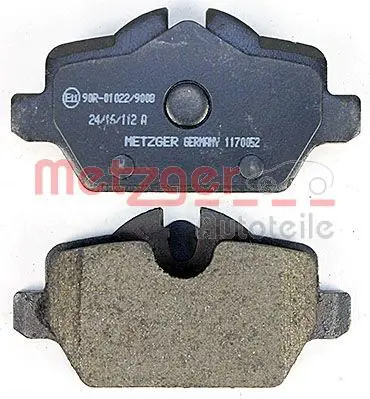 Handler.Part Brake pad set, disc brake METZGER 1170052 3