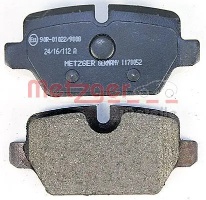 Handler.Part Brake pad set, disc brake METZGER 1170052 4