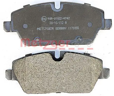 Handler.Part Brake pad set, disc brake METZGER 1170055 4