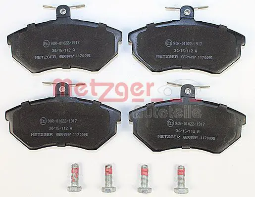 Handler.Part Brake pad set, disc brake METZGER 1170095 2