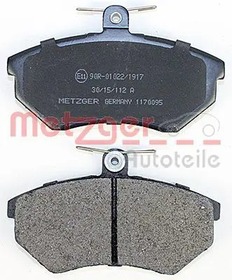 Handler.Part Brake pad set, disc brake METZGER 1170095 3