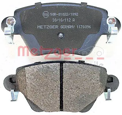 Handler.Part Brake pad set, disc brake METZGER 1170096 3