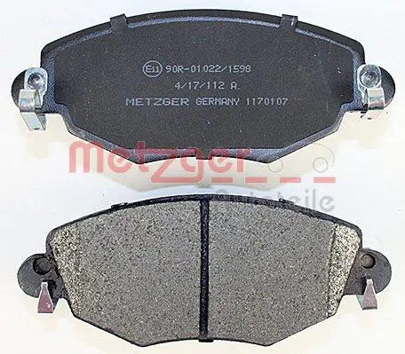 Handler.Part Brake pad set, disc brake METZGER 1170107 3