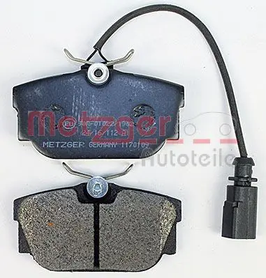 Handler.Part Brake pad set, disc brake METZGER 1170109 3