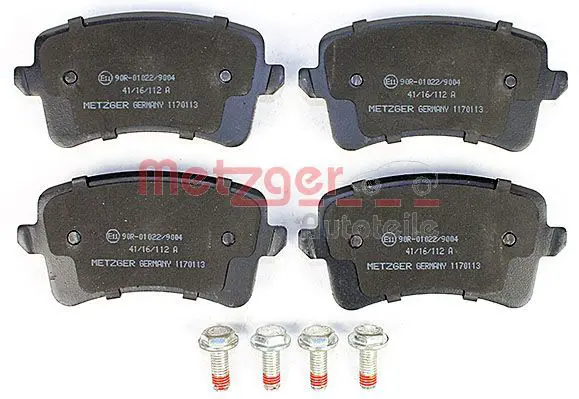 Handler.Part Brake pad set, disc brake METZGER 1170113 2