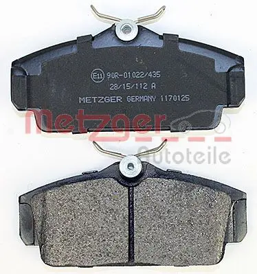 Handler.Part Brake pad set, disc brake METZGER 1170125 3