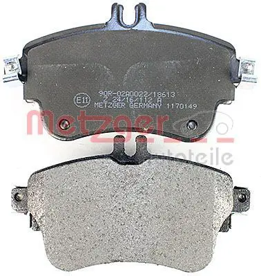 Handler.Part Brake pad set, disc brake METZGER 1170149 3