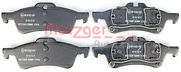 Handler.Part Brake pad set, disc brake METZGER 1170154 2