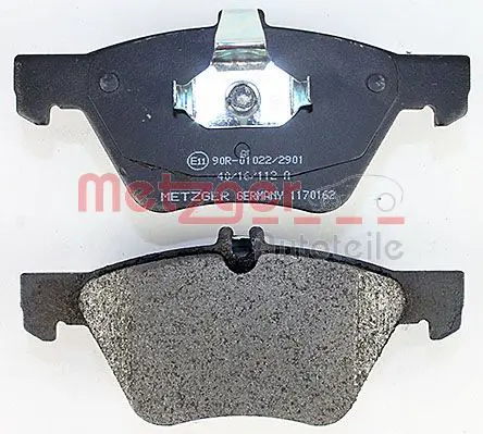 Handler.Part Brake pad set, disc brake METZGER 1170162 3