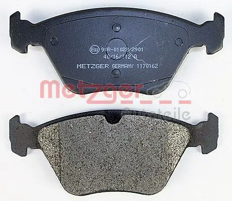 Handler.Part Brake pad set, disc brake METZGER 1170162 4