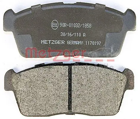 Handler.Part Brake pad set, disc brake METZGER 1170197 4