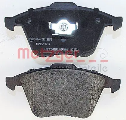 Handler.Part Brake pad set, disc brake METZGER 1170233 4