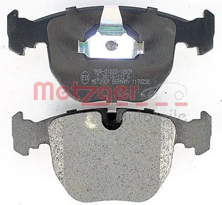 Handler.Part Brake pad set, disc brake METZGER 1170238 3